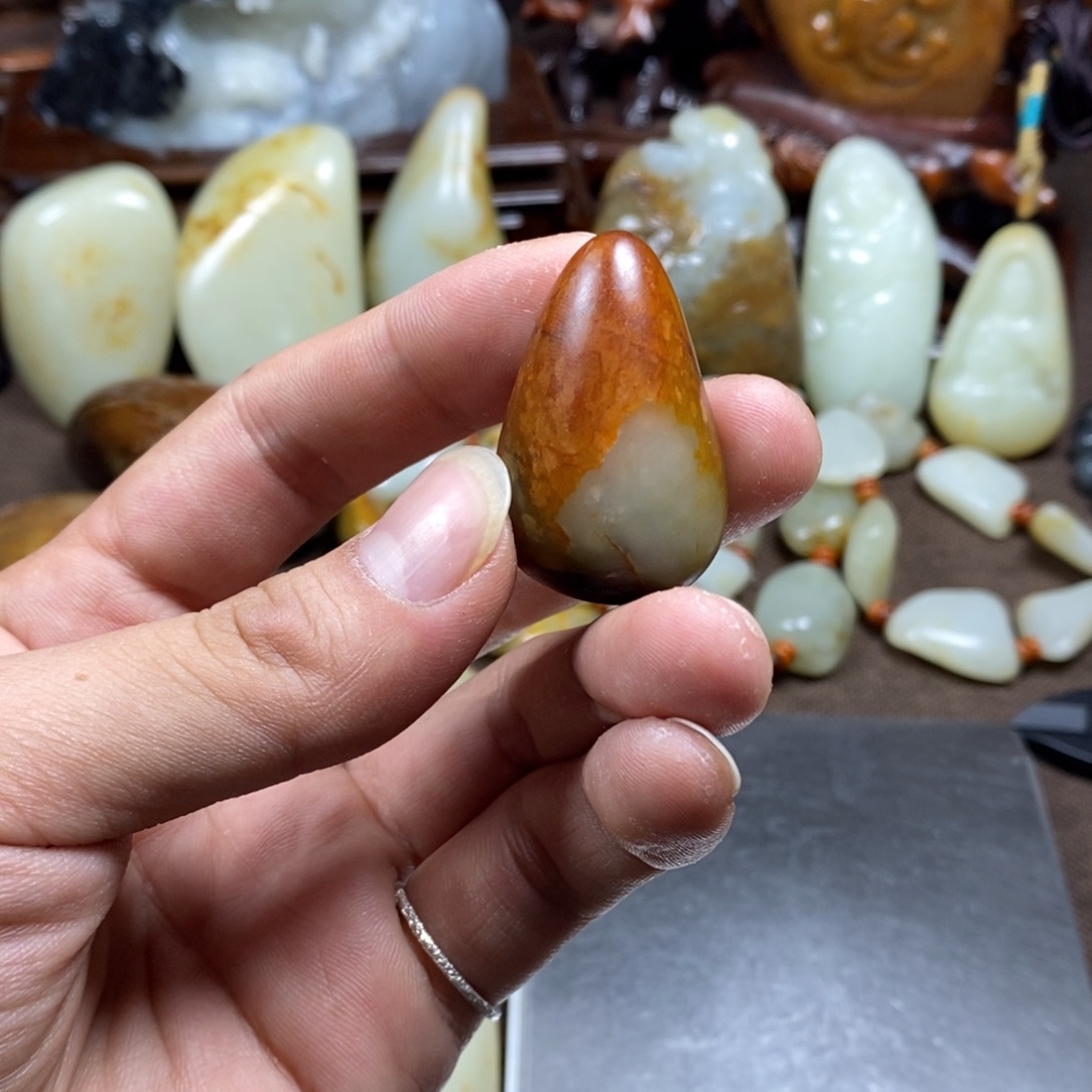 和田玉未镶嵌挂件