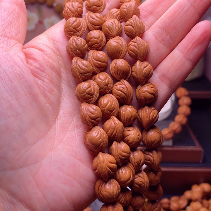 桃核手串禅**音龙纹桃核