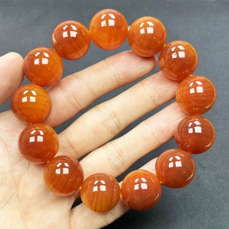 透光冰种琥珀木男女盘玩佩戴高端文玩收藏送礼