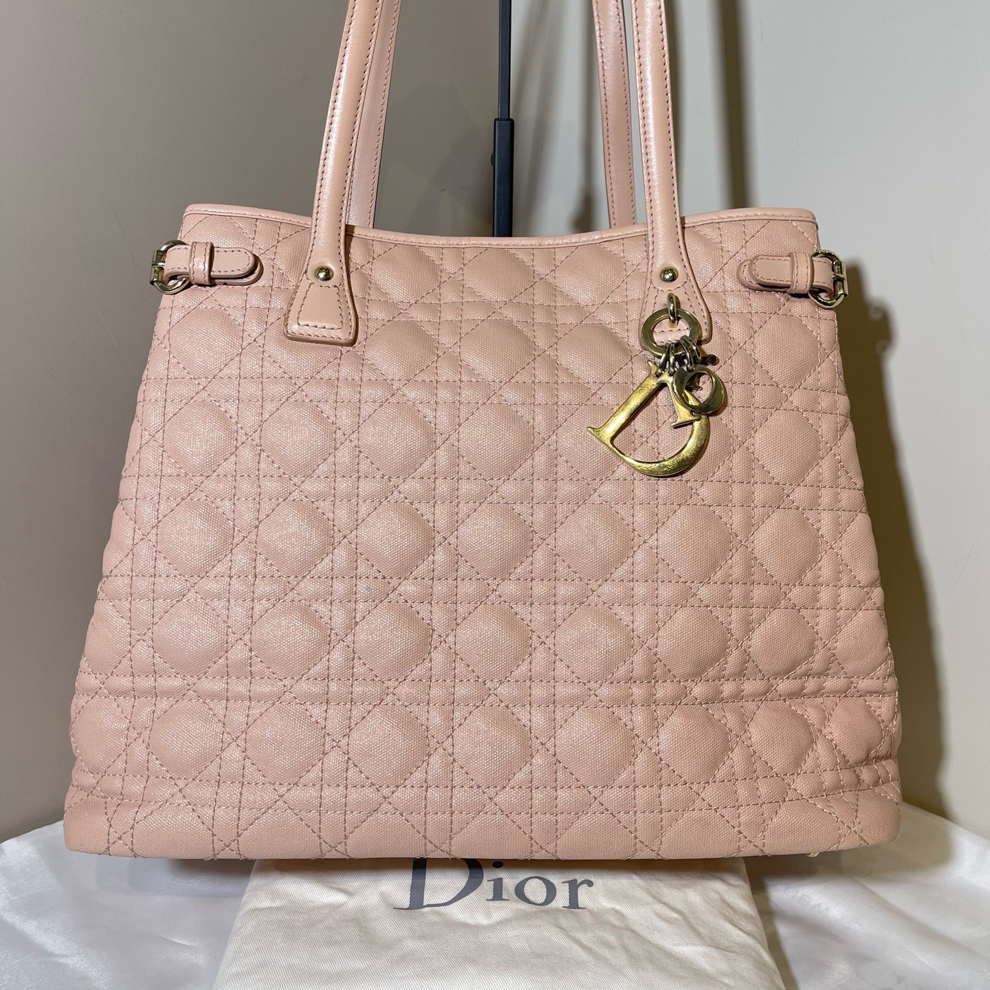 95新 DIOR/迪奥 迪奥粉色托特