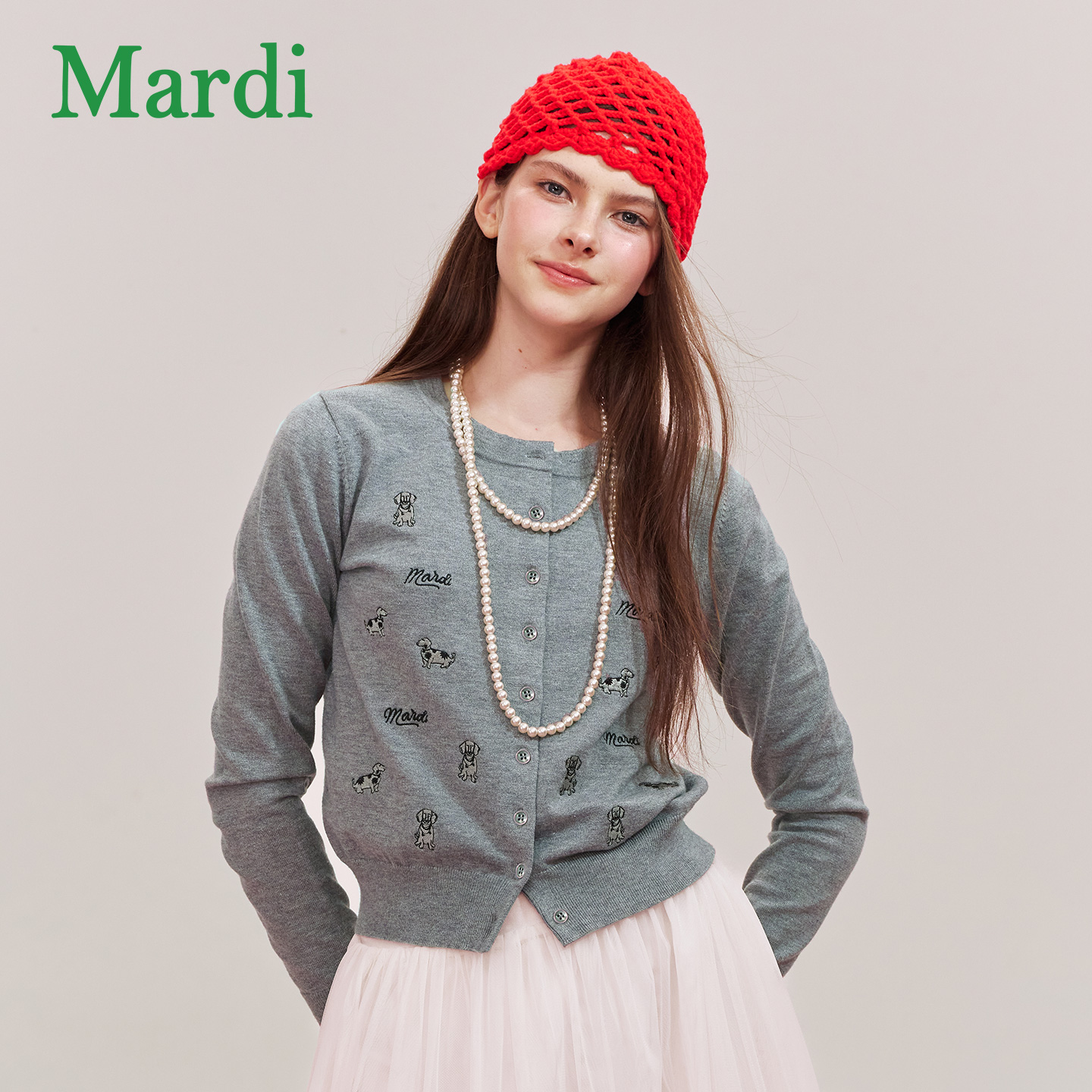 Mardi职场休闲风薄款通勤女长袖针织衫秋季MZZ2532034