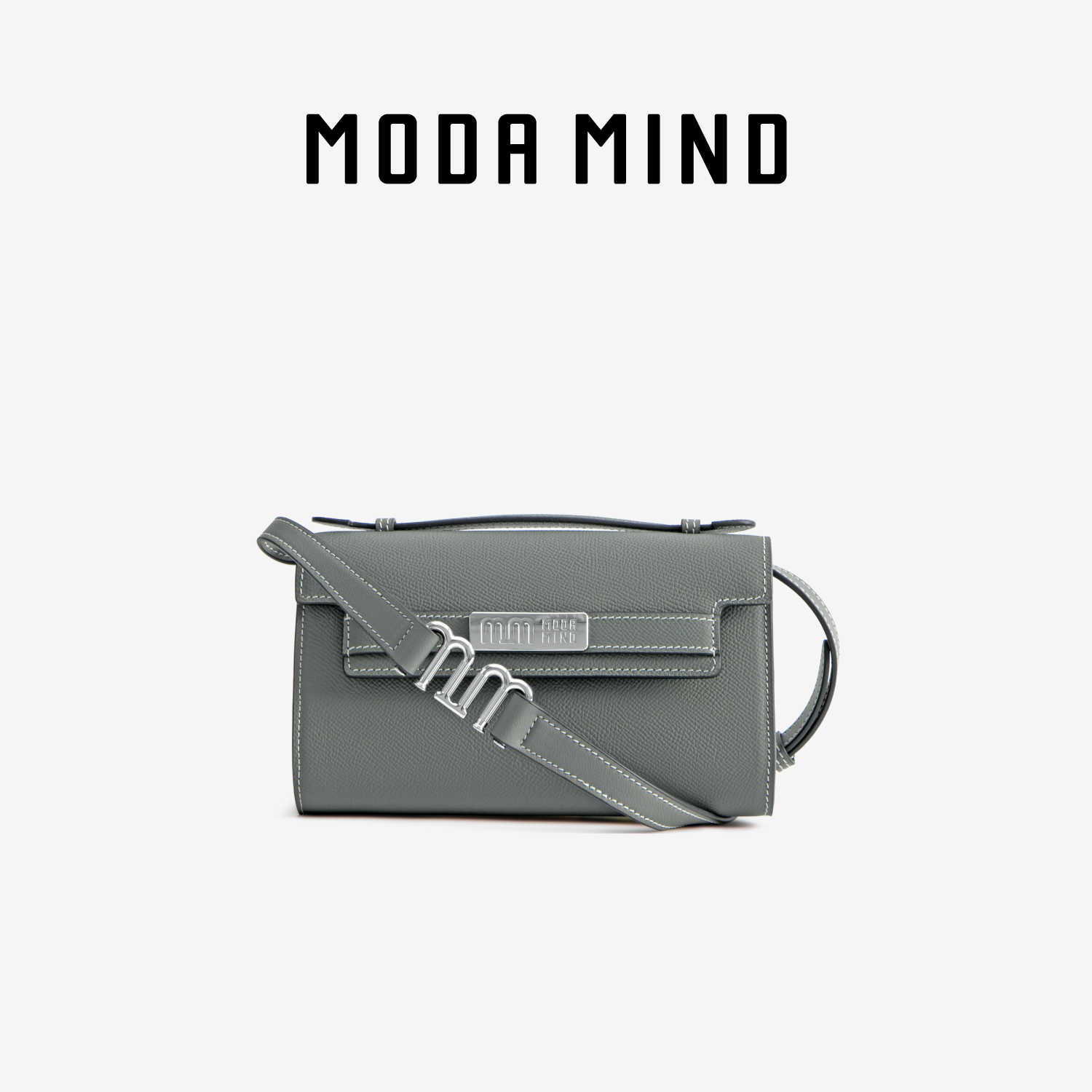 MODA MIND【刻金凯莉包】MM407B111小众简约精致经典时尚包包HH