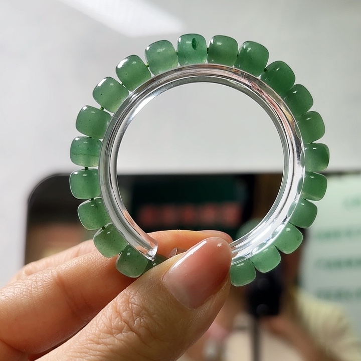 未镶嵌手链水晶绿玛瑙老型