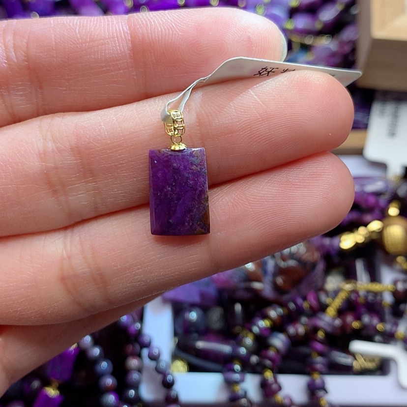 【闪购商品】苏纪石（舒俱来）吊坠18K金镶嵌