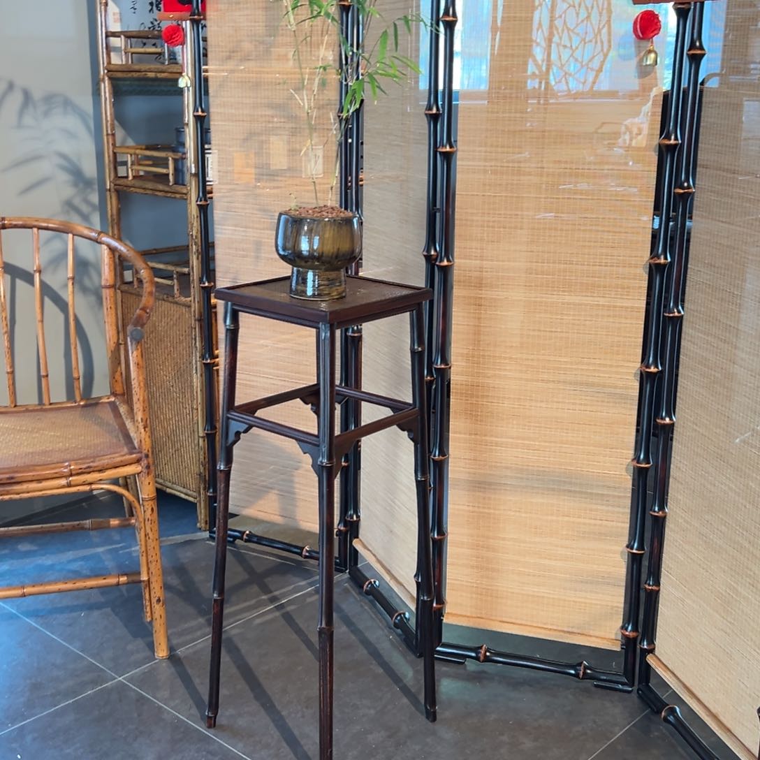 老*手工制作一对紫竹听琴