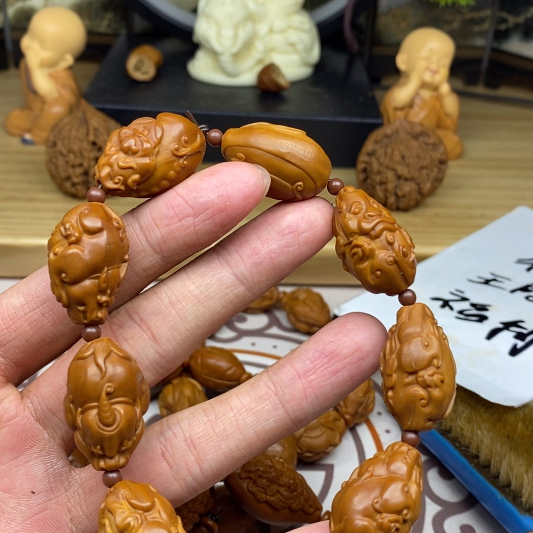 橄榄核手串/手链橄榄核雕工艺手串