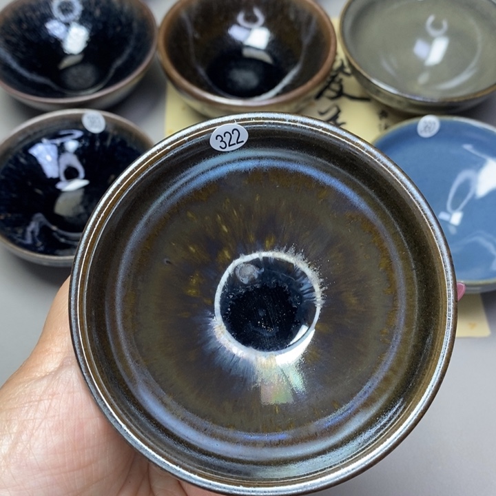 茶盏建窑建盏柴烧主人杯