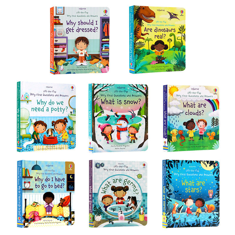 145元3件 幼儿问与答翻翻书 Usborne Lift The Flap Very First Q