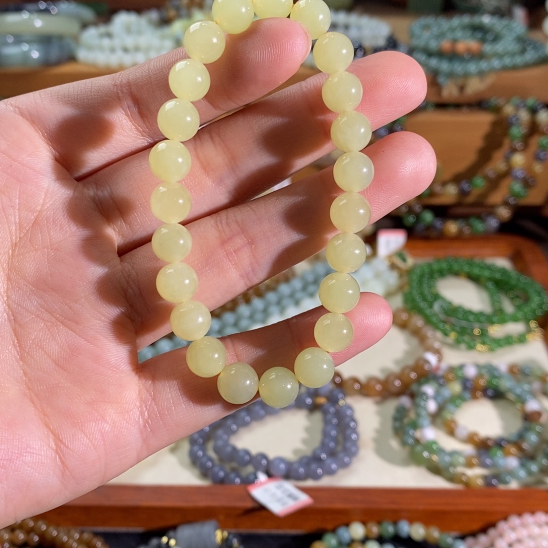 和田玉未镶嵌手链