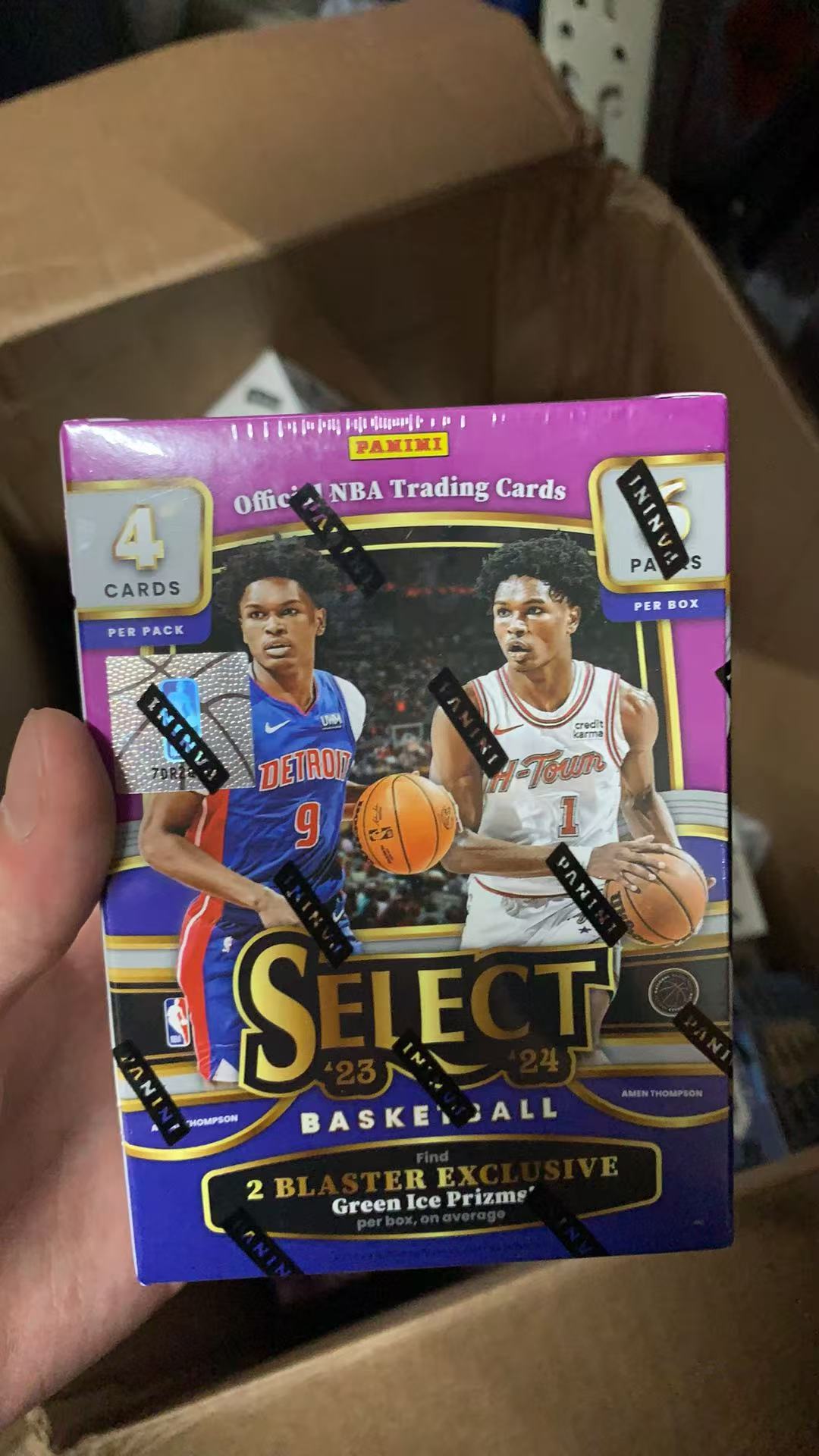 帕尼尼Panini 24-25 NBA 篮球 Select 狂热 手雷盒 单盒（代拆）