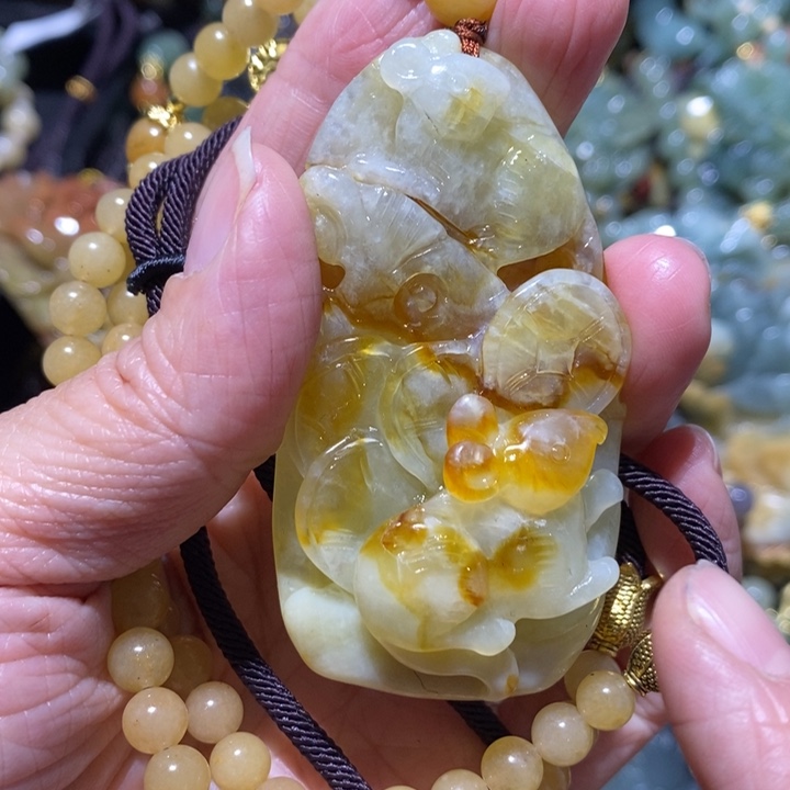 岫玉岫玉吊坠未镶嵌