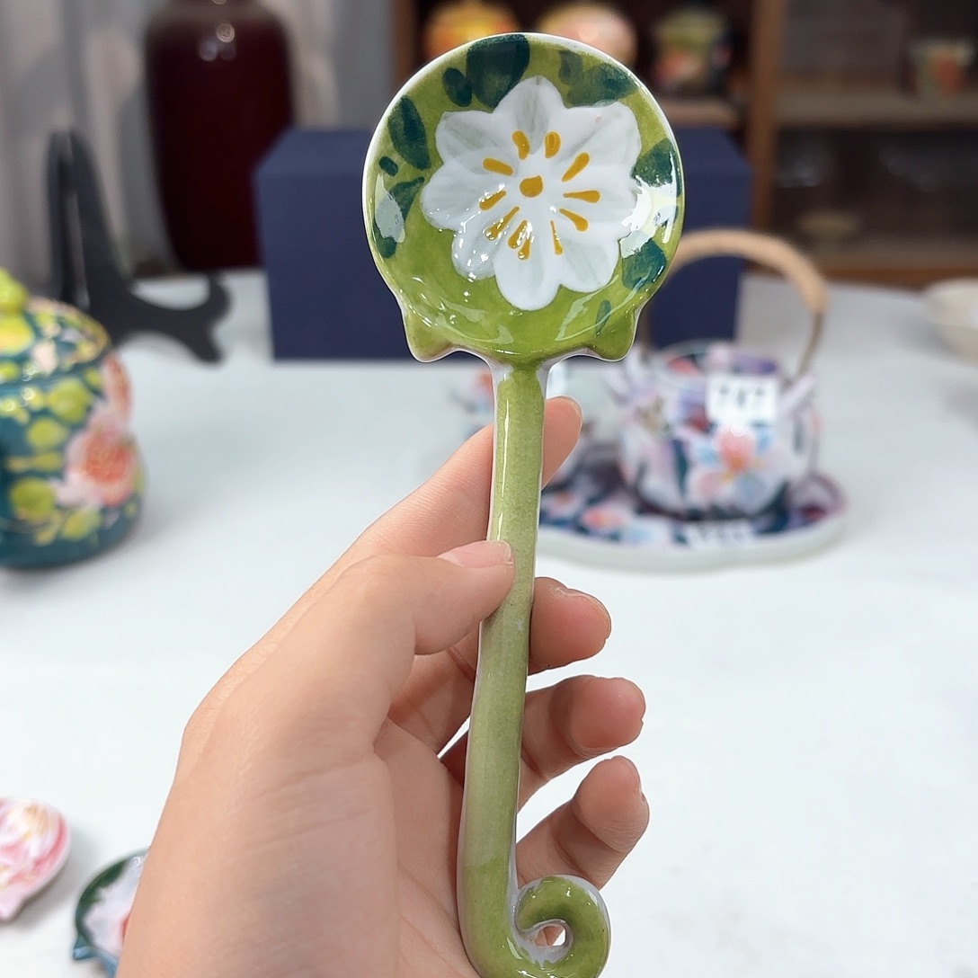 景德镇手绘高温釉下彩陶瓷茶具