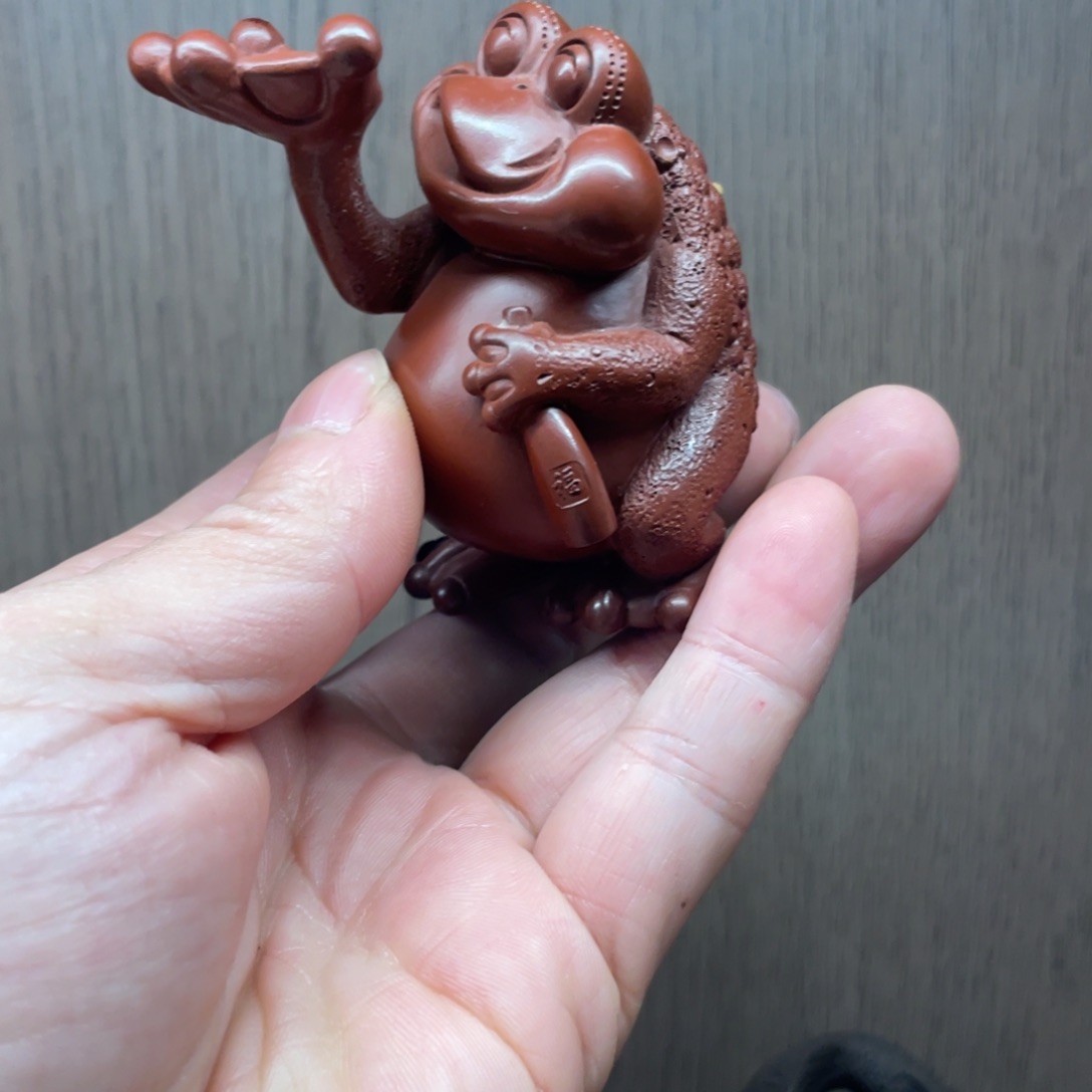 紫砂茶杯?**?全手工大红袍，小青蛙
