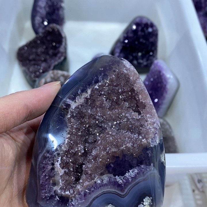 紫晶摆件摆件未镶嵌