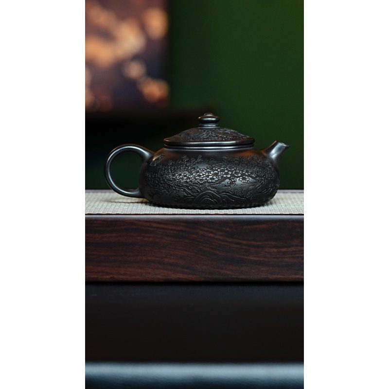 宜兴紫砂 寒江 石黄 李恒阳h415