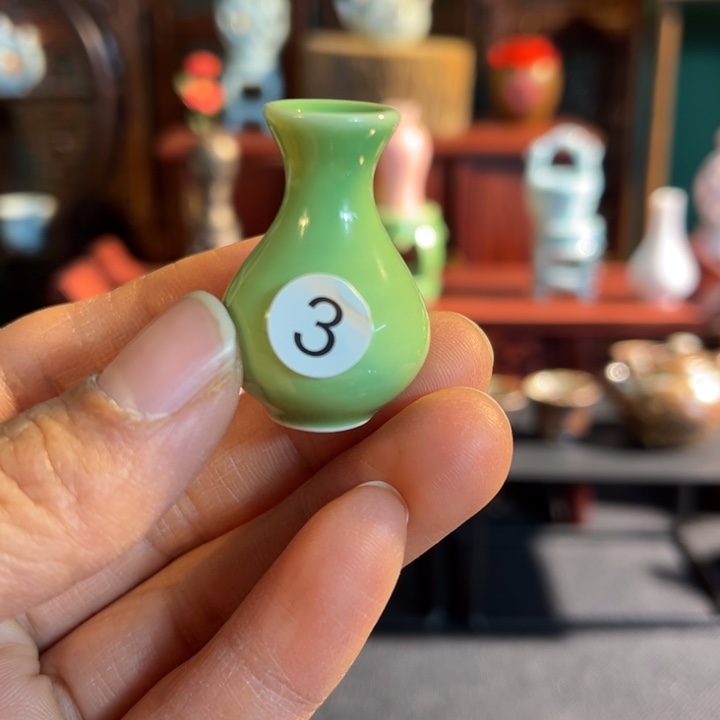 摆件微陶老王迷你花瓶