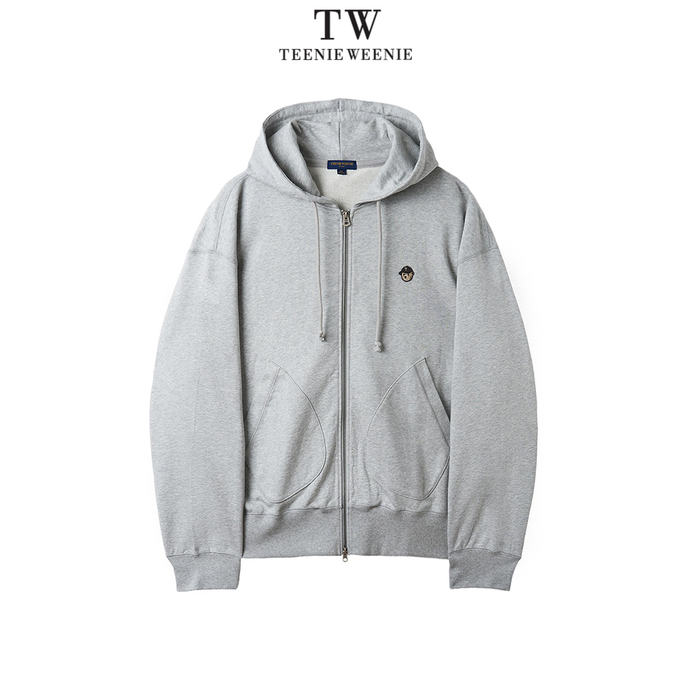 TeenieWeenie小熊男女同款休闲通勤宽松连帽拉链卫衣TNMZ257801N