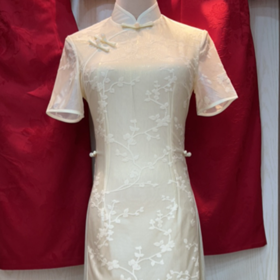 改良奥黛旗袍2025年新款复古优雅气质旗袍显瘦连衣裙