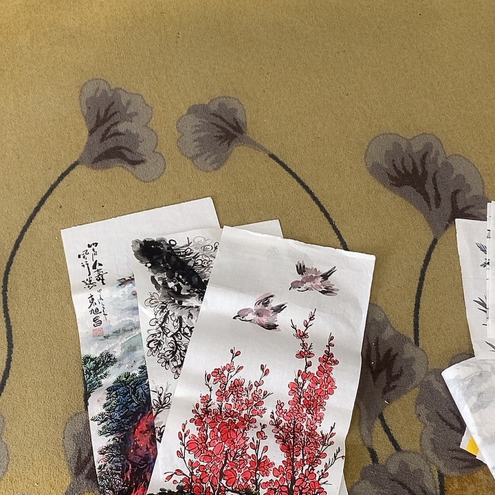 矮***肥国画东旭昌34.68手绘画芯