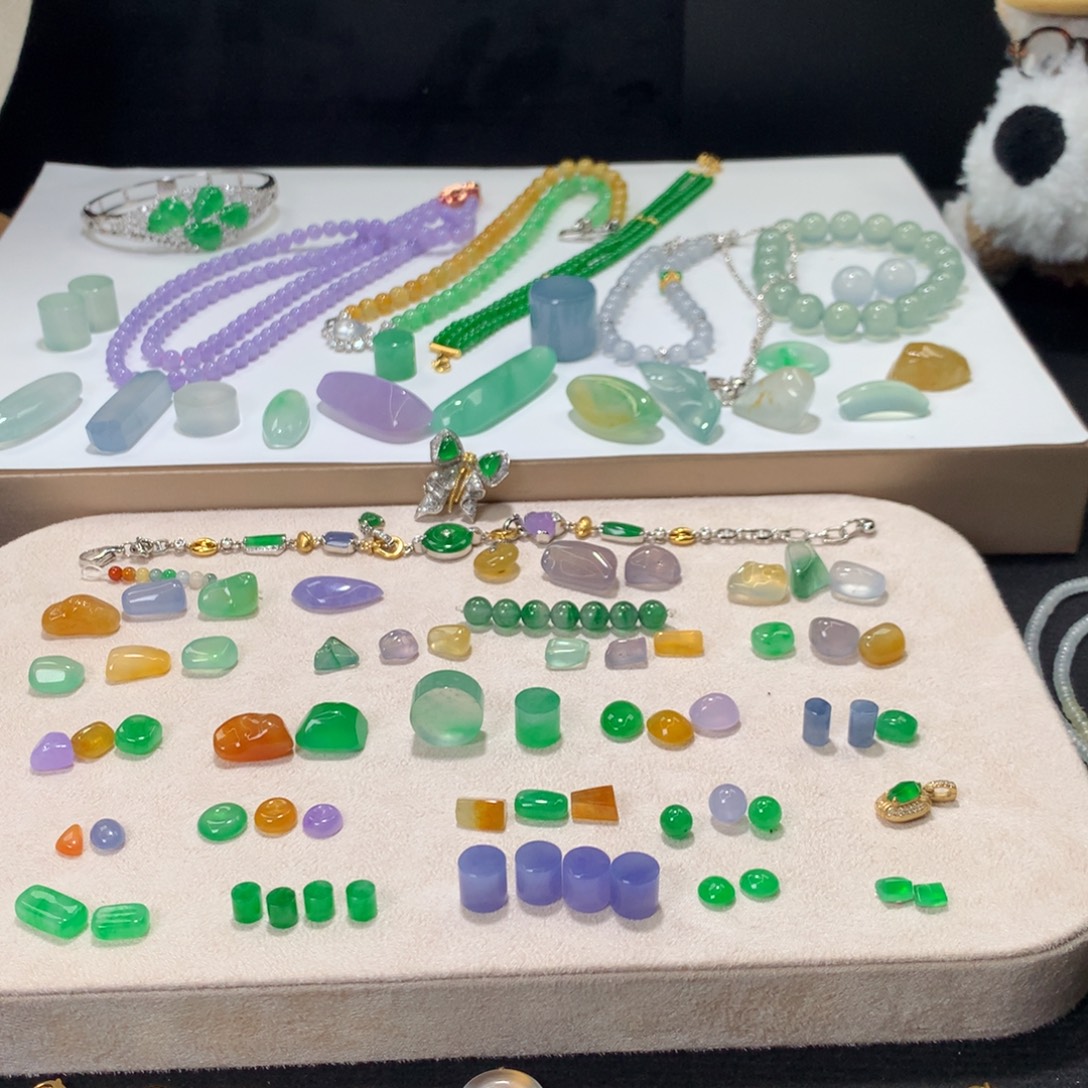 翡翠散珠天然翡翠 