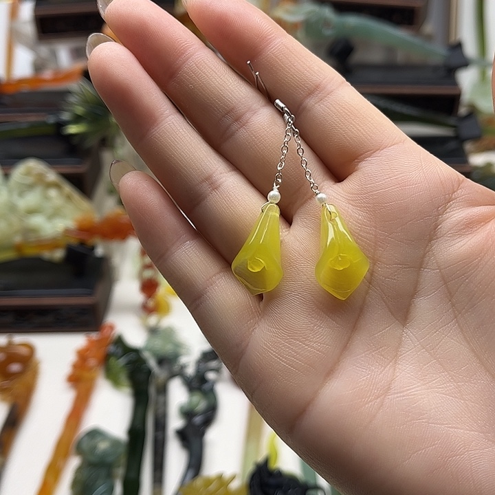 蛇纹石玉岫玉发簪未镶嵌