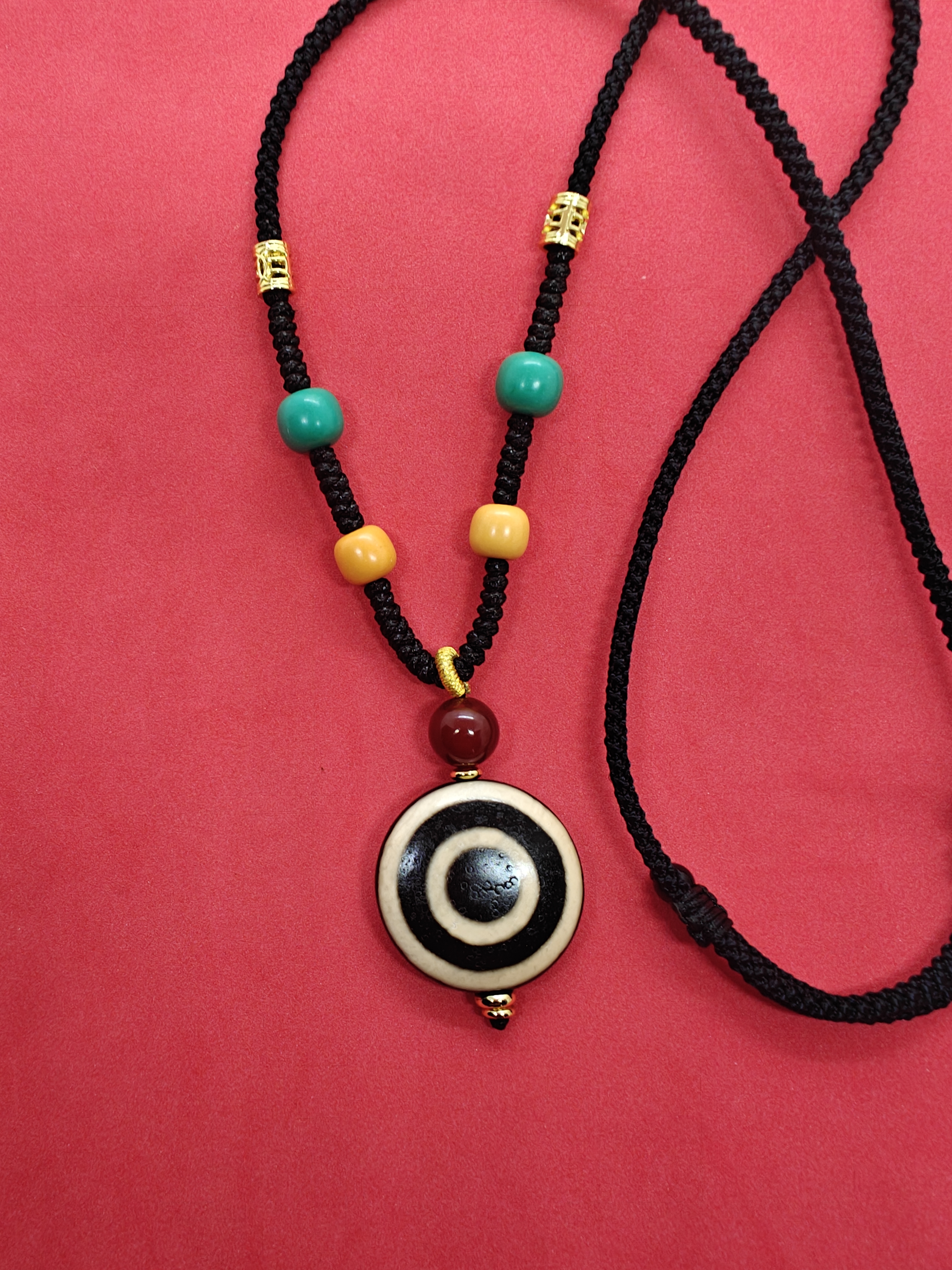 对孔29.6双面板珠锁骨链