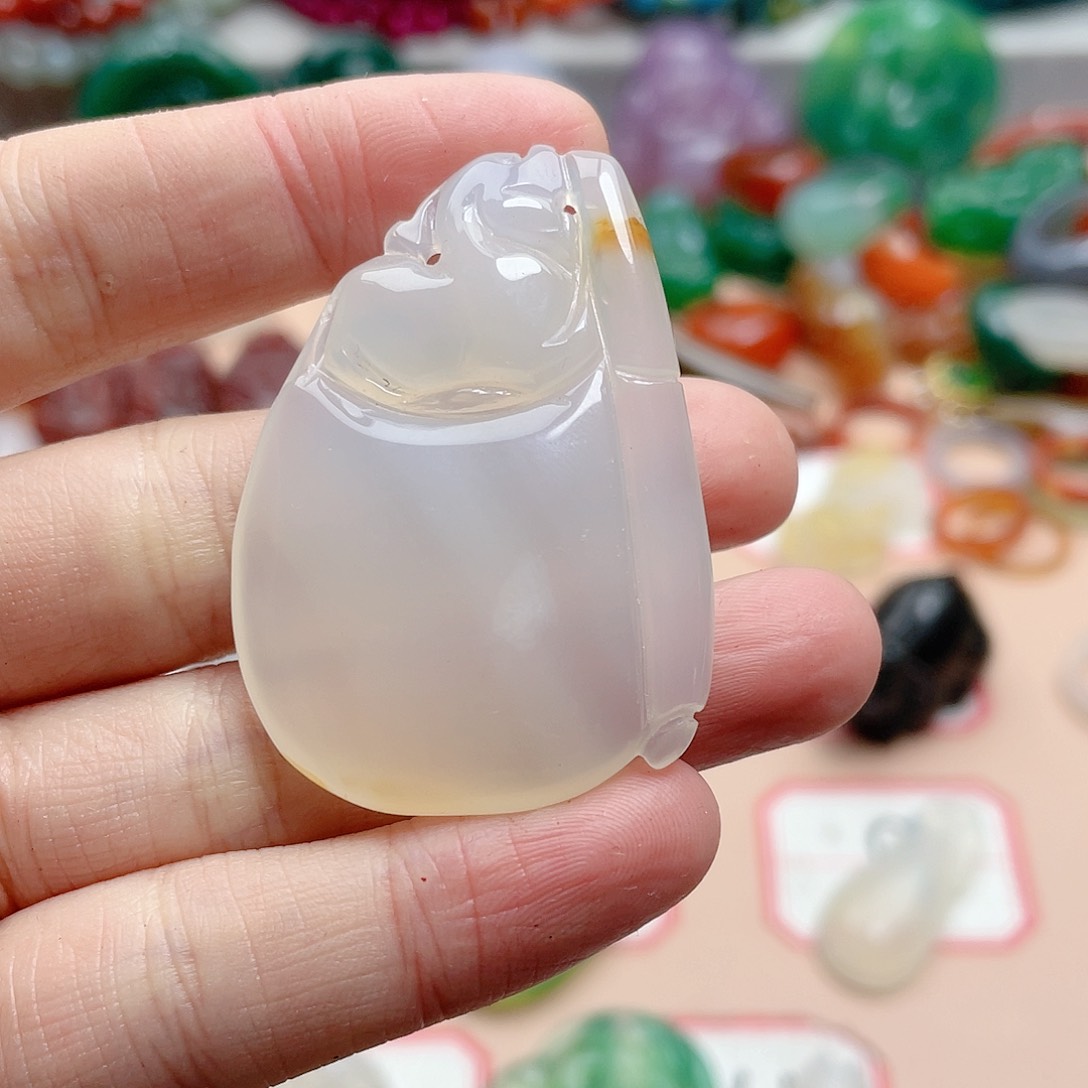 玛瑙/玉髓颈饰合金O****)