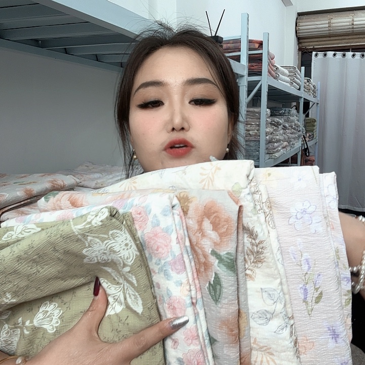 亚麻好看的5件双人床单