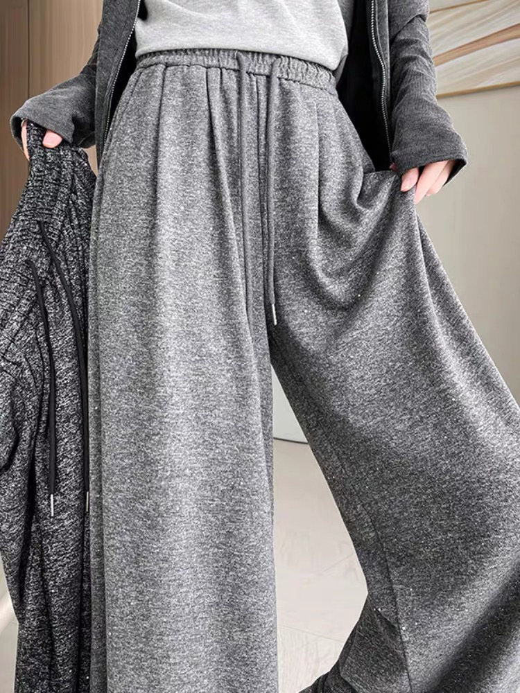 【三顺服饰】｛闪闪裤｝阔腿裤直筒裤