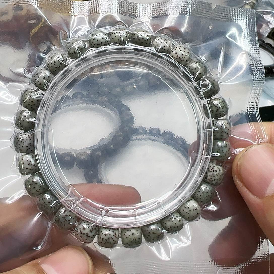 星月菩提手串109糯冰河豚石玉星月菩提87