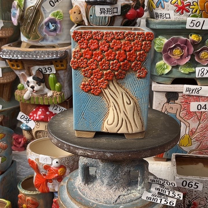 粗陶材质多肉花盆