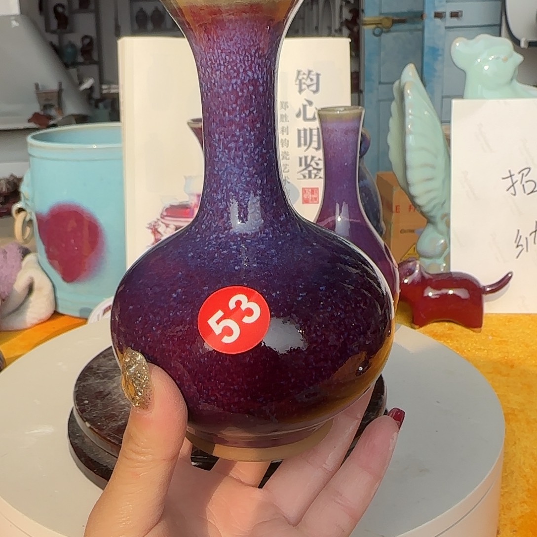 陶摆件郑家钧窑摆件
