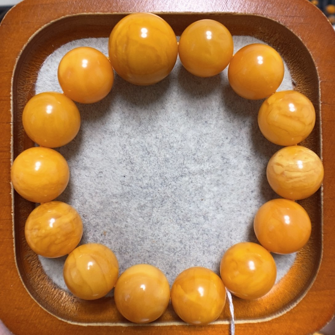蜜蜡手串未镶嵌蜜蜡手串