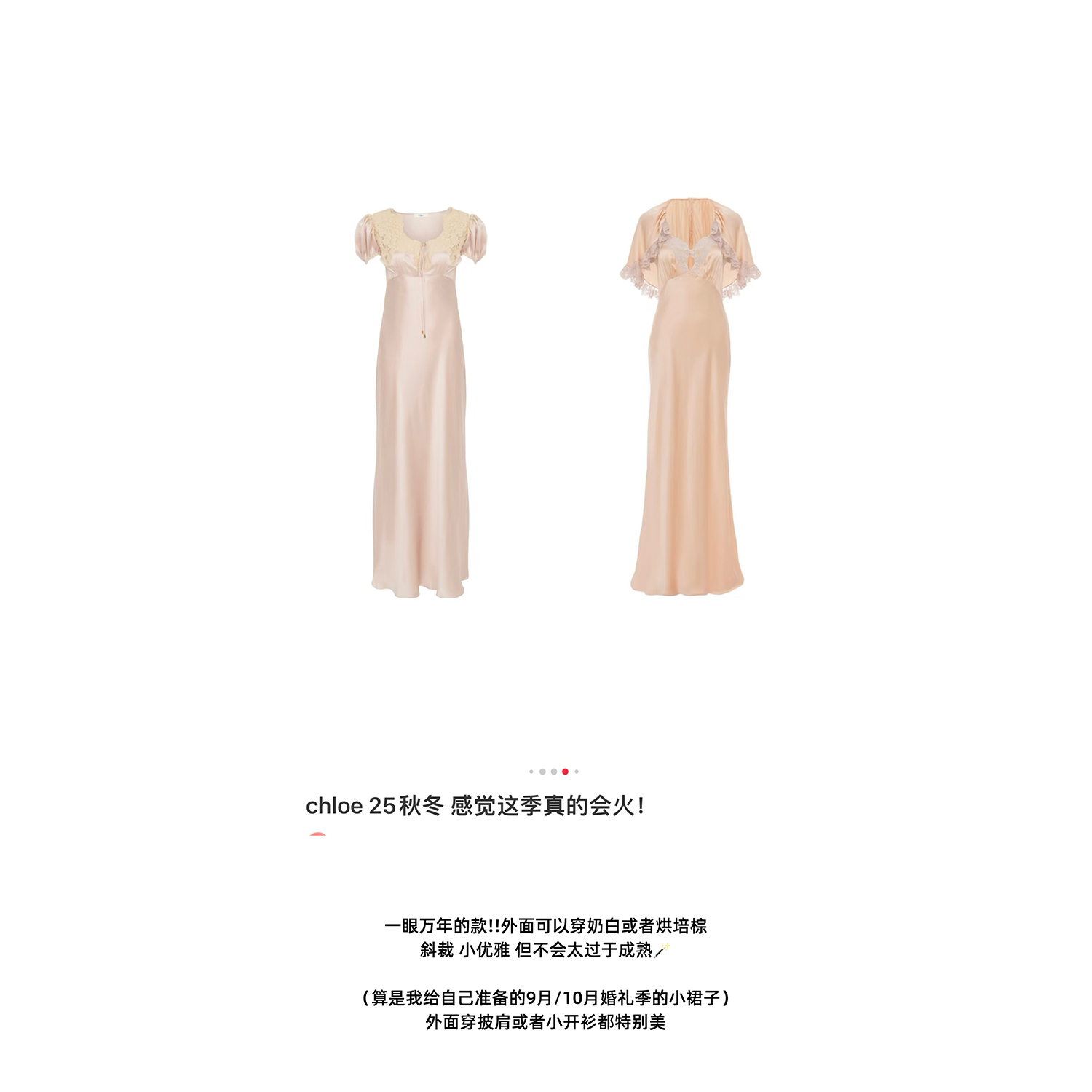 限量！Chl@e25新季 蕾丝与十四行诗 / 裸色sk@ms半裙内衬