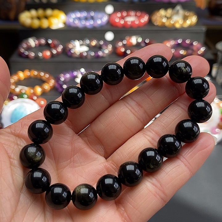 黑曜岩手链未镶嵌