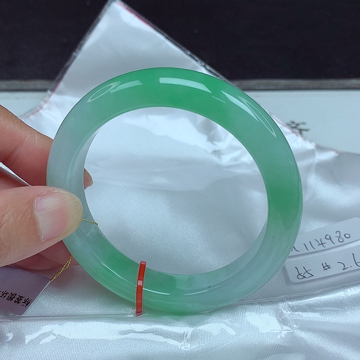 翡翠未镶嵌手镯55圈4980