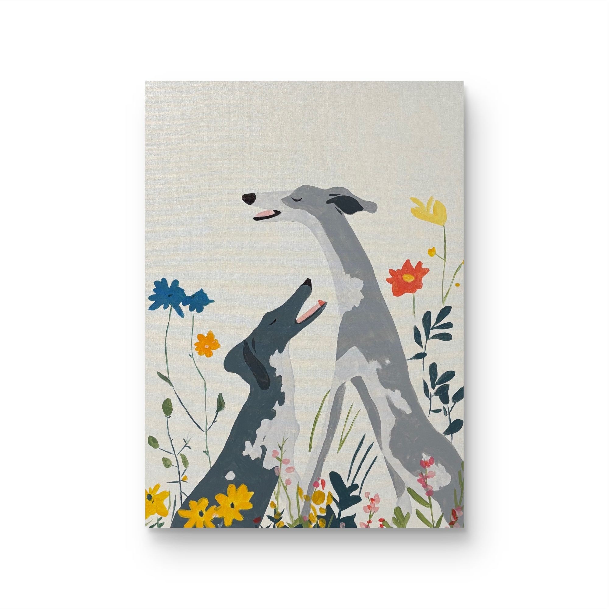 【快乐灵缇】孤品  “60*80” No.337 纯手绘装饰画