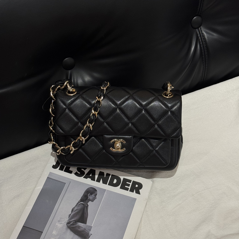 99新 Chanel/香奈儿 壹所奢品Chanel 21K 粗链条腋下包 黑金