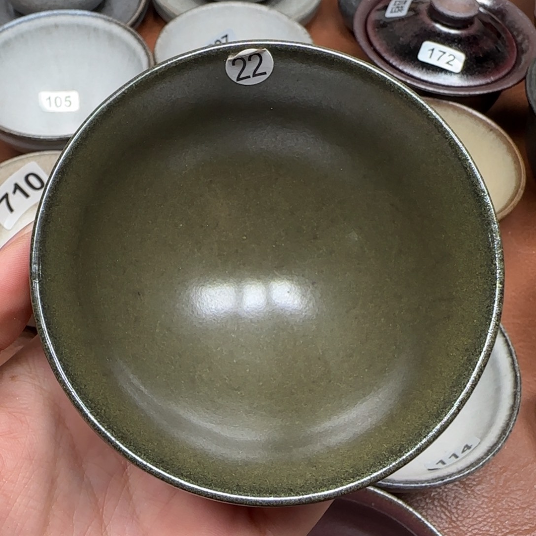 哈***斗茶盏龙窑柴烧原矿原釉22