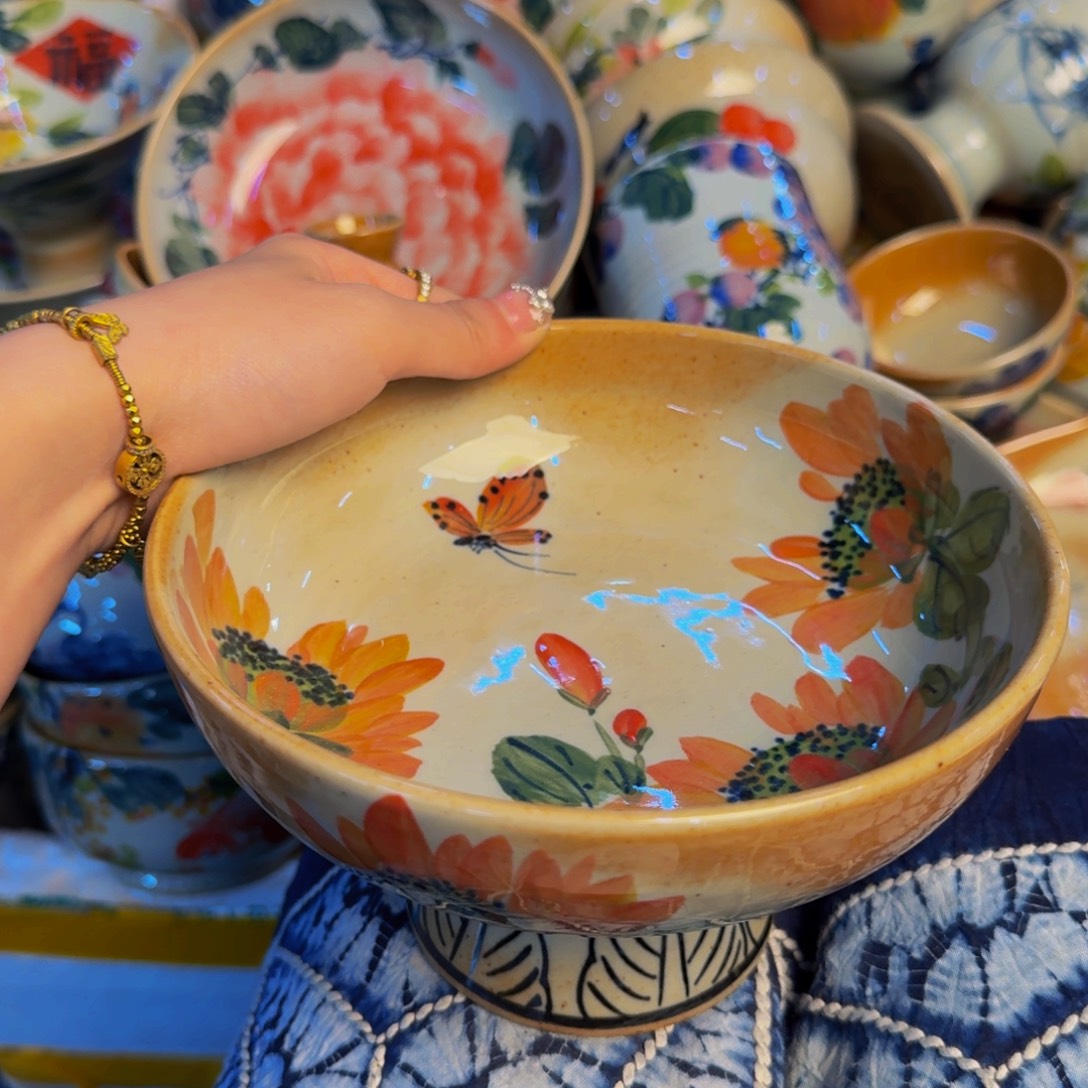 瓷片景德镇陶瓷手工手绘