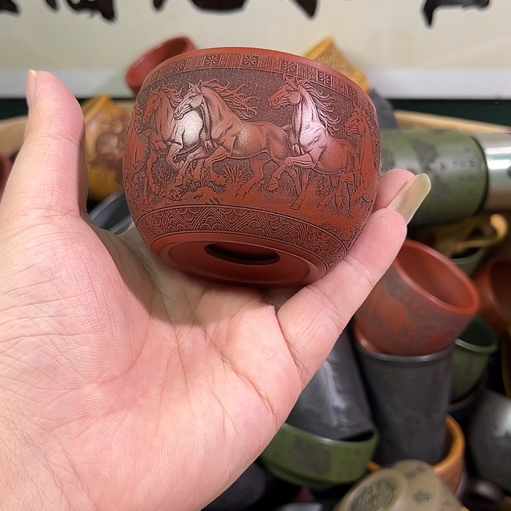 茶杯紫砂全手工紫砂主人杯