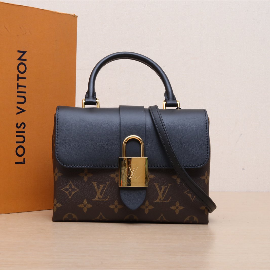 99新 LouisVuitton/路易威登 【娇】Locky BB 锁头包 黑色 093740