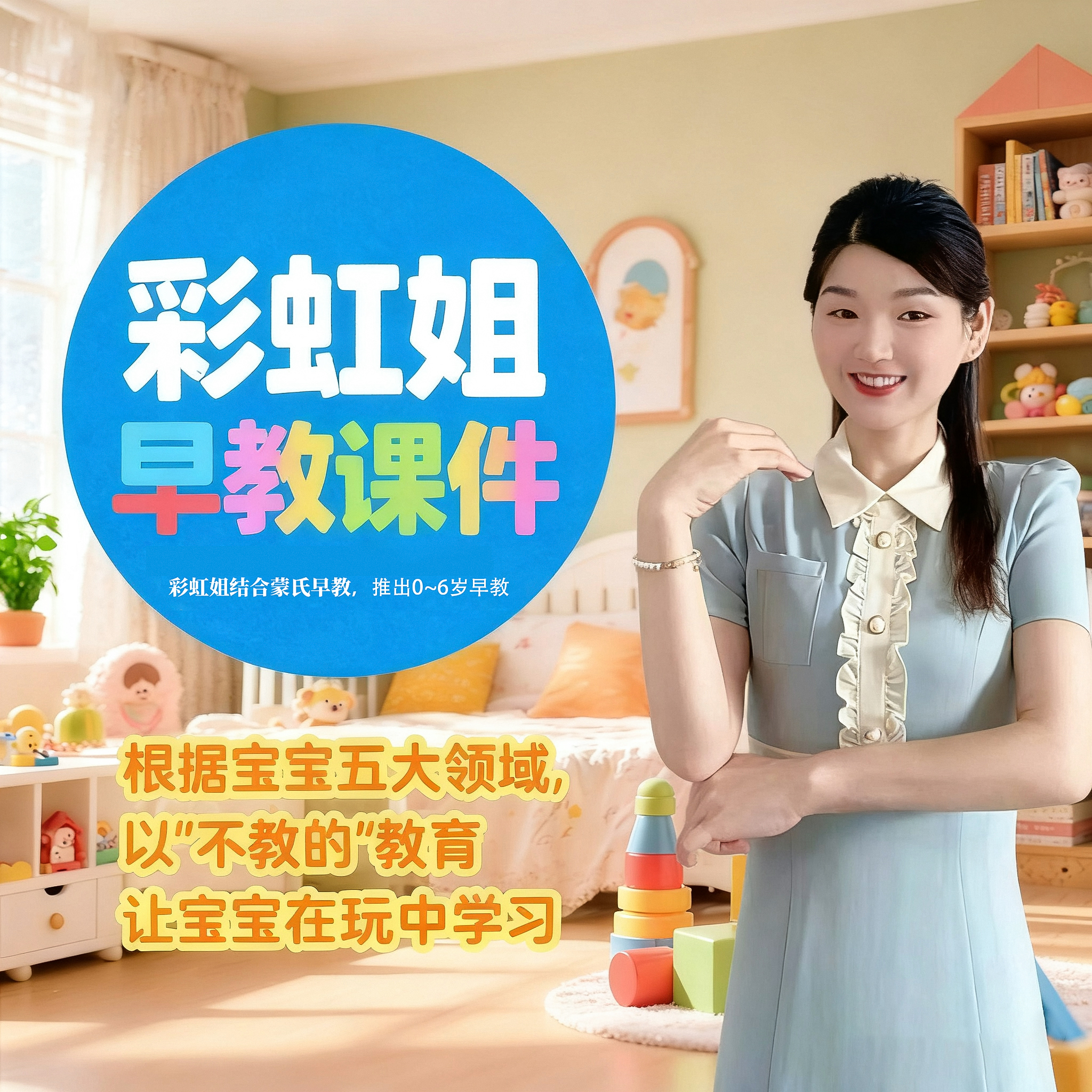 安卓链接【彩虹姐】0~6岁结合蒙氏早教视频课件