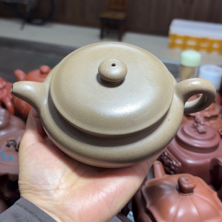 紫砂茶壶青段泥仿古壶紫砂壶