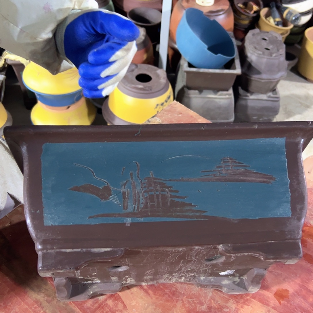 40蓝马槽花盆花盆花盆