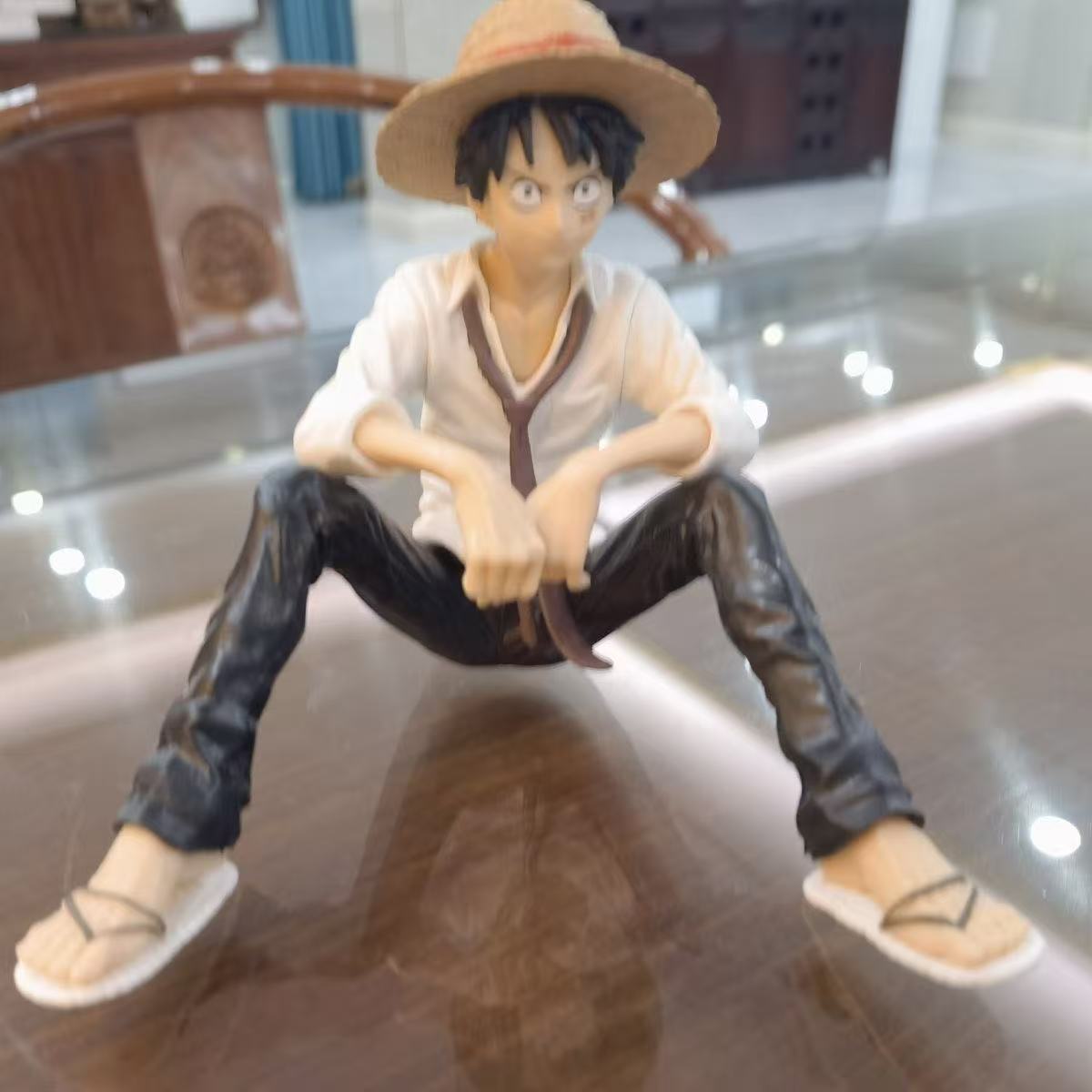 网红汽车摆件车内卡通饰品路飞中控台雪乃装饰海贼王路飞汽车摆件