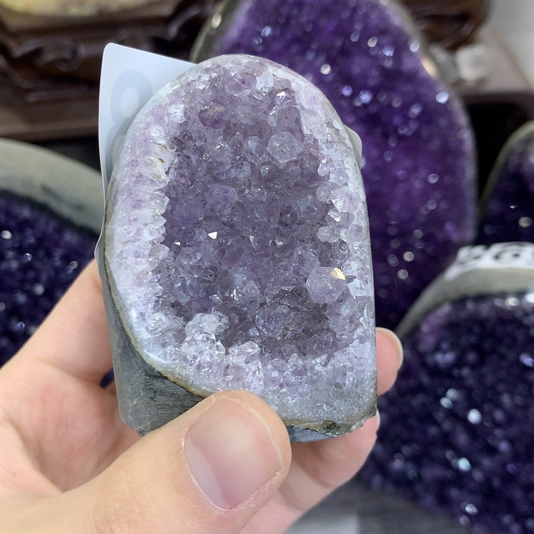 紫晶珠宝半成品未镶嵌628