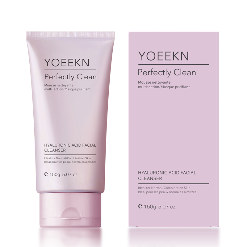 美国本土YOEEKN烟酰胺透明质酸保湿洁面乳150g 深度清洁补水