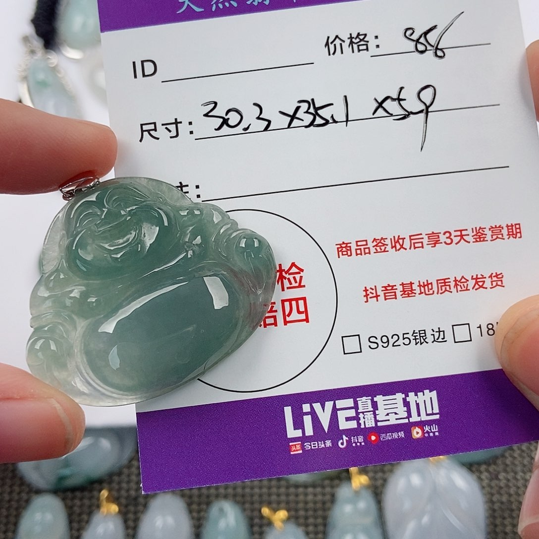 颈饰未镶嵌翡翠 翡翠
