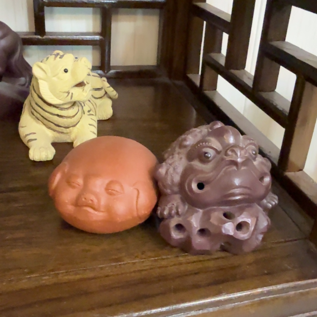 江***见茶壶紫砂金蟾➕小猪紫砂